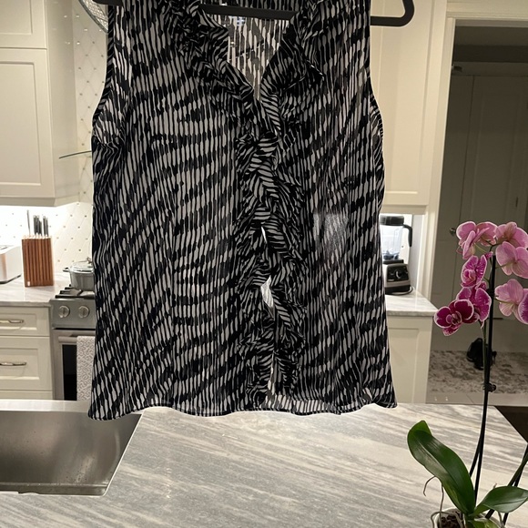 Anne Klein top black and white size xl - Picture 1 of 17